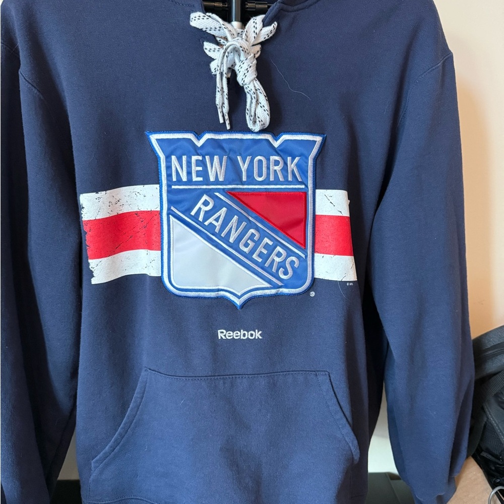 Reebok New York Rangers Men's retro hoodie